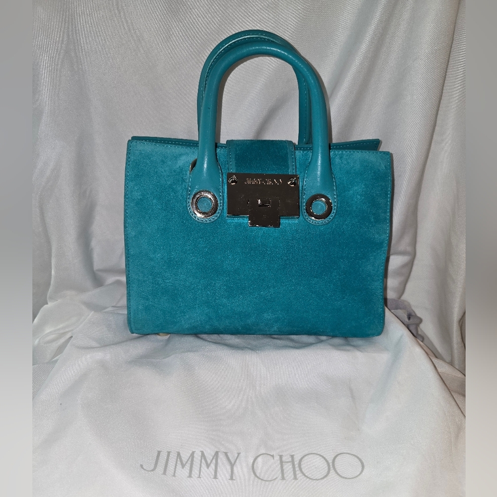 Jimmy Choo Suede Riley Purse 2 Way
